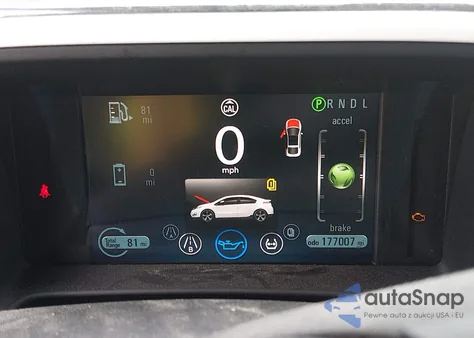 2012 Chevrolet Volt z USA, uszkodzony, nr VIN 1G1RA6E42CU105700